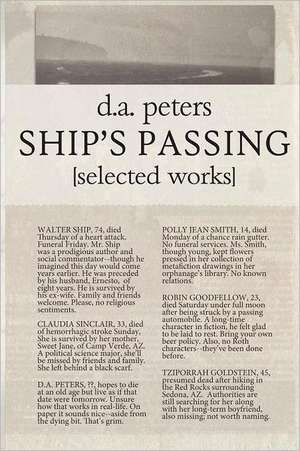 Ship's Passing de D. a. Peters