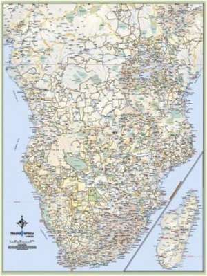 Africa Wall Map de TracksAfrica Tracks4Africa