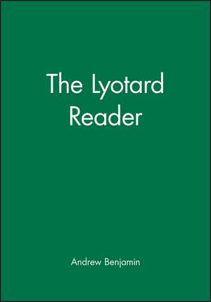 Benjamin: Lyotard Reader