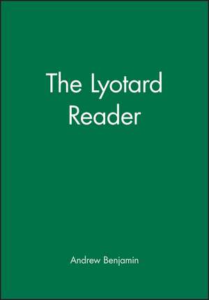 Lyotard Reader de A Benjamin