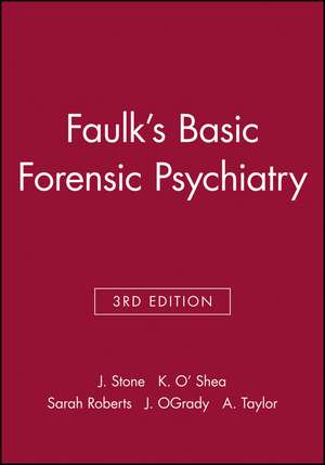 Faulks Basic Forensic Psychiatry 3e de Stone