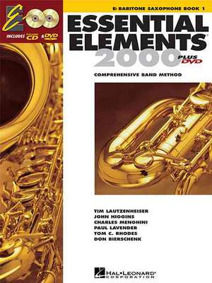 Essential Elements for Band - Eb Baritone Saxophone Book 1 with Eei (Book/Online Audio) [With CDROM and DVD ROM] de Hal Leonard Corp