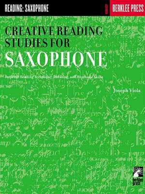 Viola, J: Creative Reading Studies for Saxophone