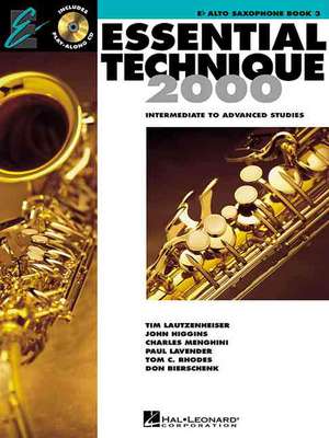 Essential Technique for Band with Eei - Intermediate to Advanced Studies: Eb Alto Saxophone (Book/Online Audio)