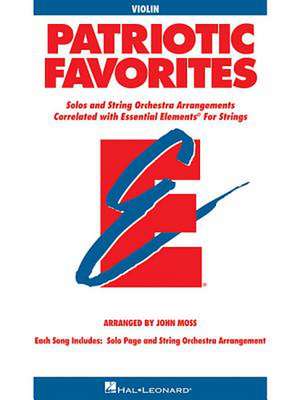 Patriotic Favorites for Strings de John Moss