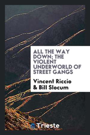 All the Way Down; The Violent Underworld of Street Gangs de Vincent Riccio