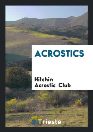 Acrostics de Hitchin Acrostic Club