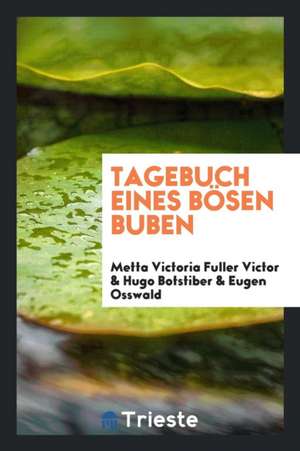 Tagebuch Eines Bösen Buben de Metta Victoria Fuller Victor