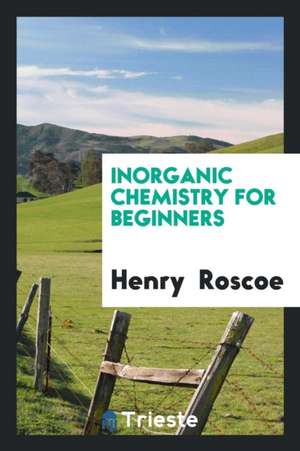 Inorganic Chemistry for Beginners de Henry Roscoe