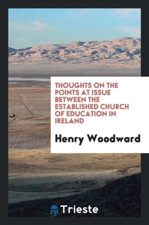 Thoughts on the Points at Issue Between the Established Church of Education in Ireland de Henry Woodward