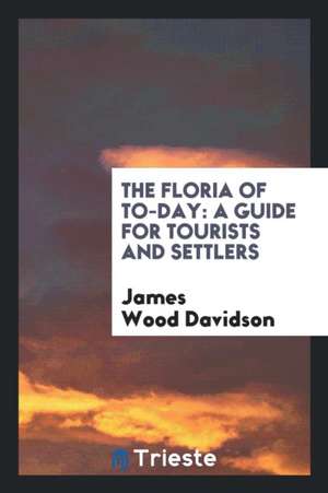 The Floria of To-Day: A Guide for Tourists and Settlers de James Wood Davidson