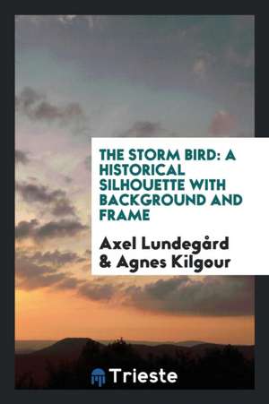 The Storm Bird: A Historical Silhouette with Background and Frame de Axel Lundegard