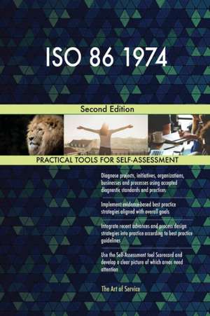 ISO 86 1974 Second Edition de Gerardus Blokdyk