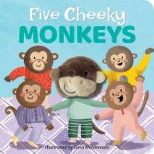 Five Cheeky Monkeys: Finger Puppet Book de Gina Maldonado