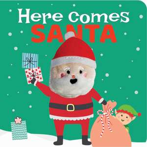 Here Comes Santa: Finger Puppet Book de Shelley Cox