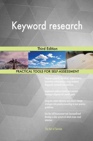 Keyword research Third Edition de Gerardus Blokdyk
