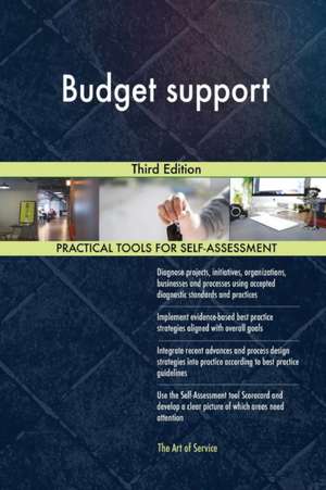Budget support Third Edition de Gerardus Blokdyk