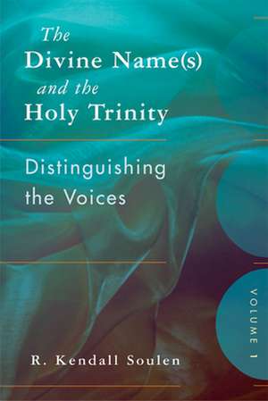 The Divine Name(s) and the Holy Trinity, Volume One: Distinguishing the Voices de R. Kendall Soulen