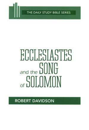 Ecclesiastes & Song of Solomon (Dsb-OT): Hosea, Joel, Amos, Obadiah, and Jonah de Davidson