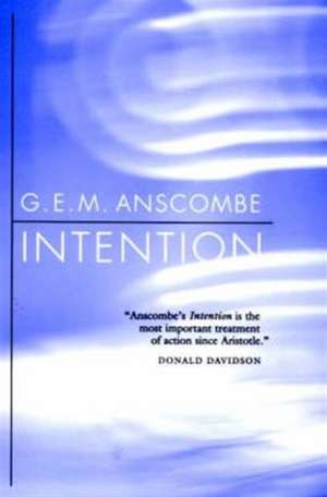 Intention de G E M Anscombe