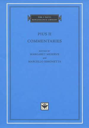 Commentaries, Volume 1 – Books I–II de Pius Ii Pius Ii