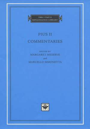 Commentaries de Pius II