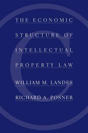 The Economic Structure of Intellectual Property Law de William M Landes