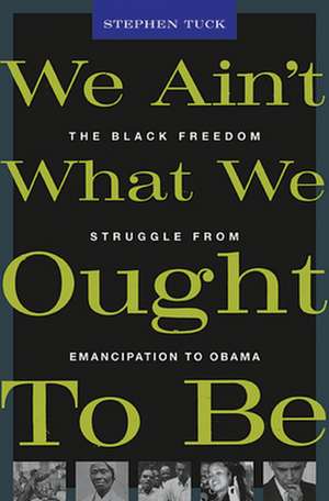 We Ain′t What We Ought to be – The Black Freedom Struggle from Emancipation to Obama de Stephen Tuck