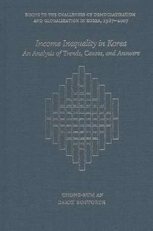 Income Inequality in Korea – An Analysis of Trends, Causes, and Answers de Chong–bum An