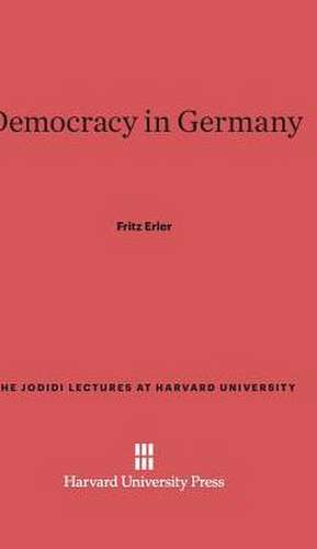 Democracy in Germany de Fritz Erler