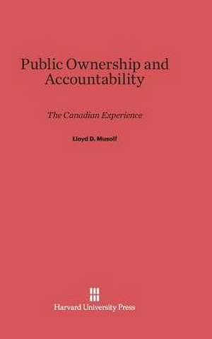 Public Ownership and Accountability de Lloyd D. Musolf