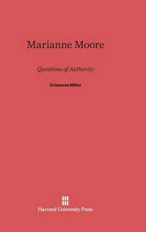 Marianne Moore de Cristanne Miller