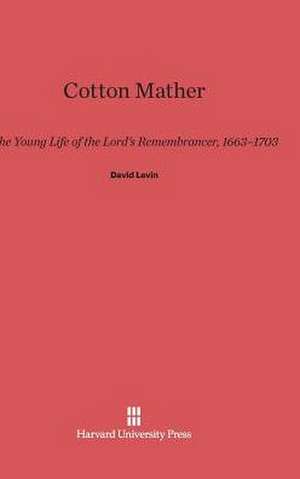 Cotton Mather de David Levin