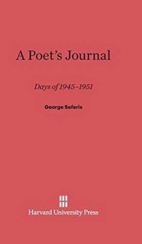 A Poet's Journal de George Seferis