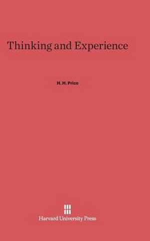 Thinking and Experience de H. H. Price