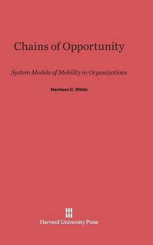 Chains of Opportunity de Harrison C. White