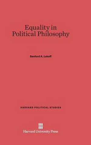 Equality in Political Philosophy de Sanford A. Lakoff