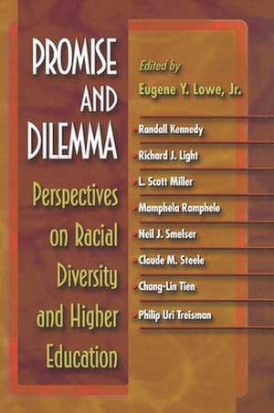 Promise and Dilemma: Perspectives on Racial Diversity and Higher Education de Jean J. O′Reilly