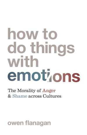 How to Do Things with Emotions – The Morality of Anger and Shame across Cultures de Owen Flanagan