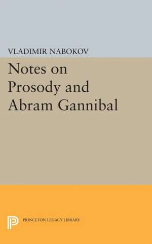 Notes on Prosody and Abram Gannibal de Vladimir Nabokov