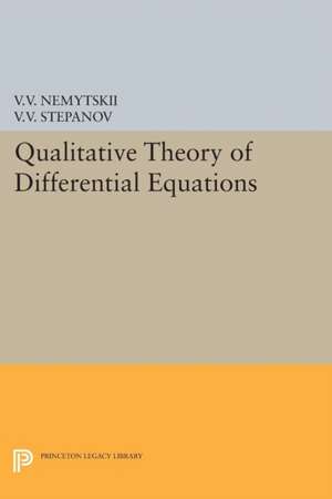 Qualitative Theory of Differential Equations de Viktor Vladimir Nemytskii