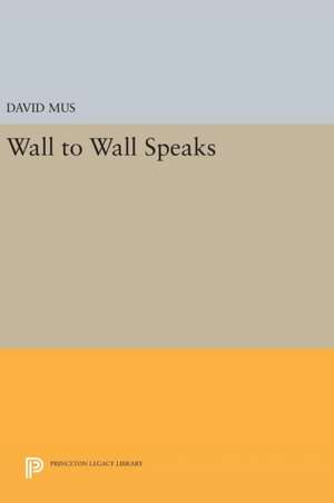 Wall to Wall Speaks de David Mus