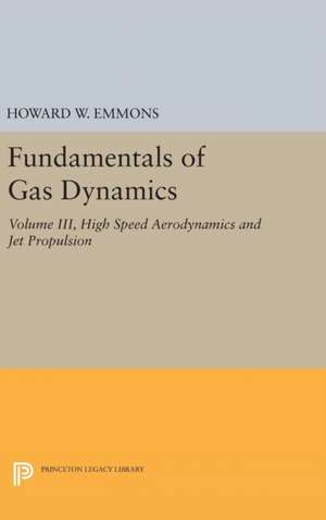 Fundamentals of Gas Dynamics de Howard W. Emmons