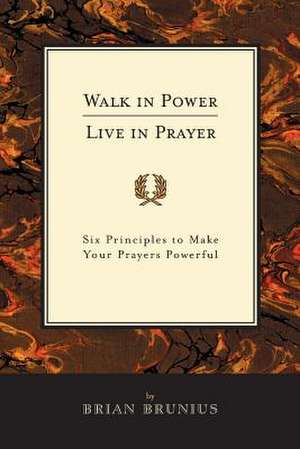 Walk in Power, Live in Prayer de Brian Brunius