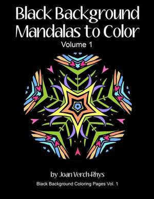 Black Background Mandalas to Color