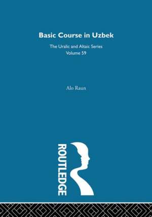 Basic Course in Uzbek de Alo Raun