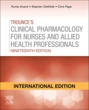 , P: Trounces Pharmacology for Nurses and Allied Health Prof de Gardner