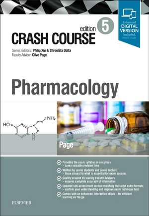 Crash Course Pharmacology de Catrin Page