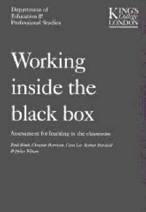 Working Inside the Black Box de Bethan Marshall