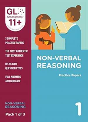 11+ Practice Papers Non-Verbal Reasoning Pack 1 (Multiple Choice) de GL Assessment